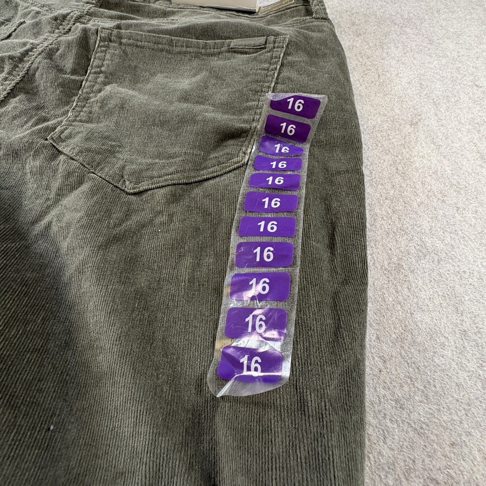 Seven7 Womens Size 16 Corduroy Skinny Jeans Dusty Olive Ultra High Rise NWT (242